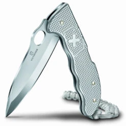 Victorinox Hunter Pro Alox Swiss Army Knife With Clip And Lanyard -Chefs Knives Store sa9415m26 open standing x1000 1