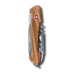 Victorinox Olive Wine Master Swiss Army Knife With Leather Pouch -Chefs Knives Store sa970164 shieldx1000