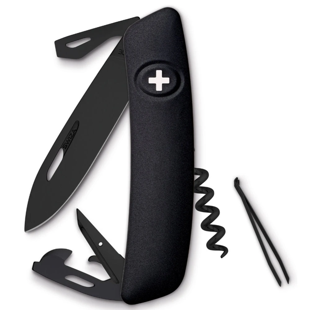 Swiza D03 All Black Swiss Pocket Knife 3 Swiza D03 All Black Swiss Pocket Knife