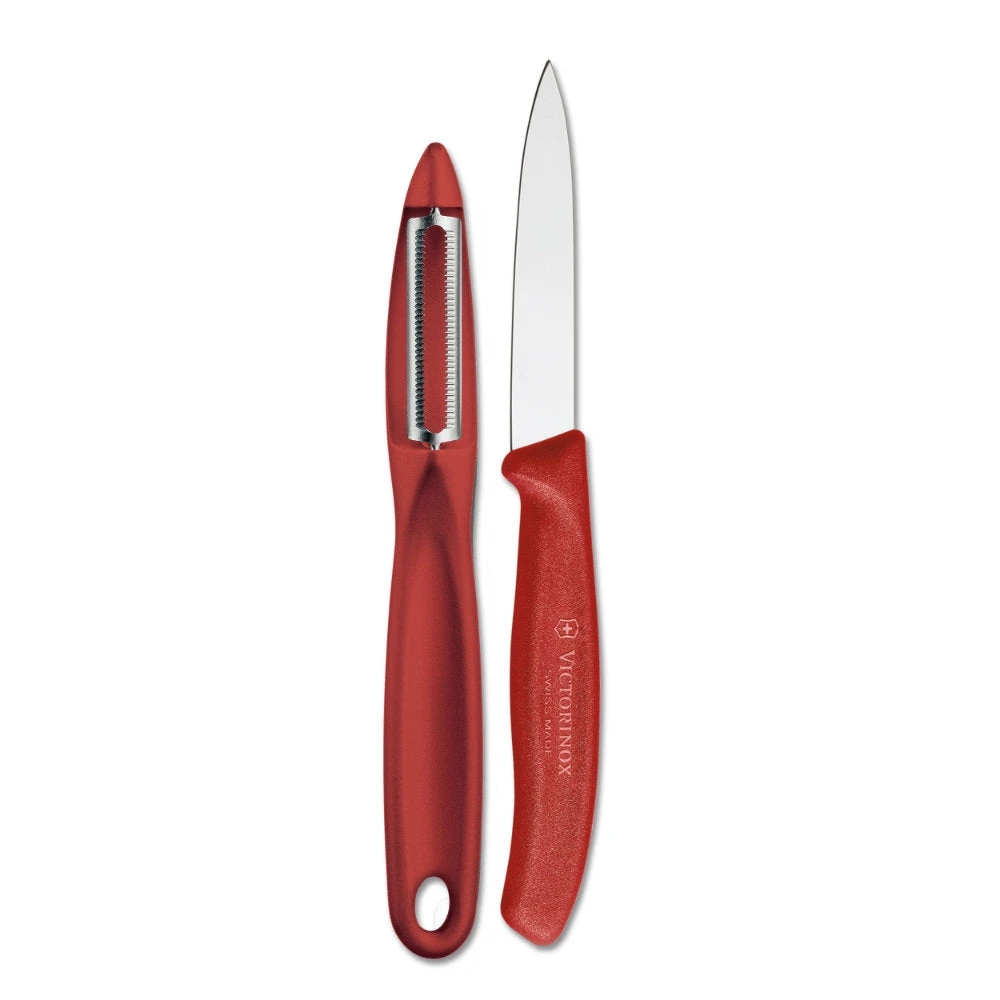 Victorinox Classic Serrated Peeler And 3.25" Paring Knife Set 11 Victorinox Classic Serrated Peeler And 3.25" Paring Knife Set - Image 9