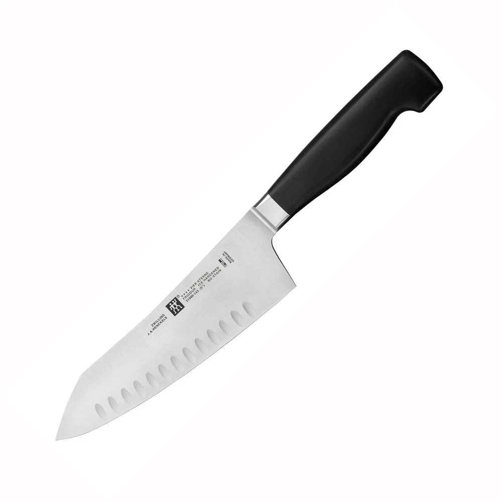 Zwilling TWIN Four Star 5" Hollow Edge Rocking Santoku Knife 3 Zwilling TWIN Four Star 5" Hollow Edge Rocking Santoku Knife